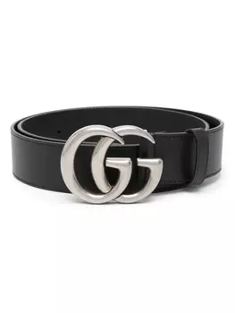 Gucci ремень с пряжкой Double G, черный