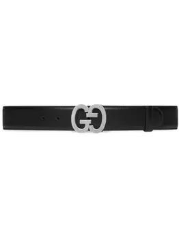 Gucci ремень с пряжкой Double G, черный
