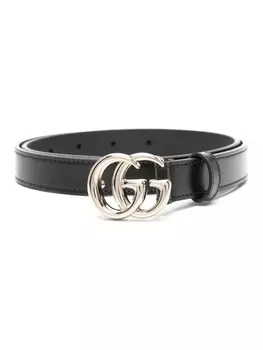 Gucci ремень с пряжкой Double G, черный