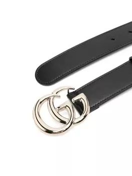 Gucci ремень с пряжкой Double G, черный