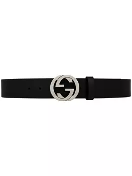 Gucci ремень с пряжкой GG, черный