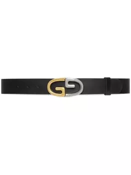 Gucci ремень с пряжкой-логотипом, черный