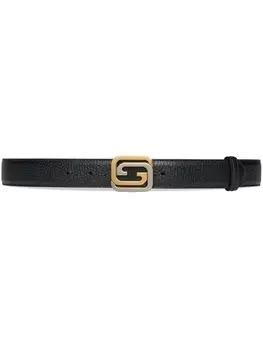 Gucci ремень с пряжкой-логотипом Interlocking G, черный