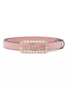 Gucci ремень с пряжкой-логотипом, розовый