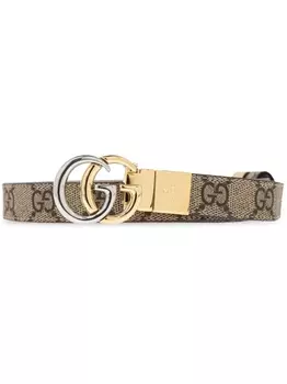 Gucci реверсивный ремень GG Marmont, нейтральный цвет
