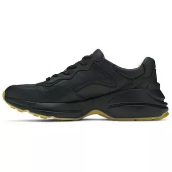 GUCCI Rhyton Lifestyle Shoes Men Low-top Black/Red