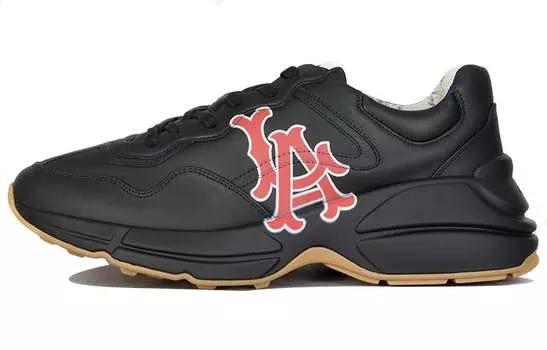 Мужские кроссовки Gucci Rhyton, черный/красный