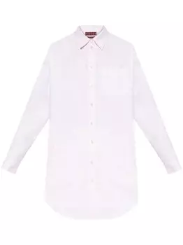 Gucci рубашка из хлопка GG Supreme Oxford, розовый