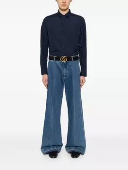 Gucci рубашка с длинными рукавами, синий