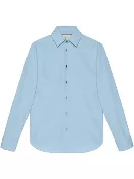 Gucci рубашка строгого кроя, синий
