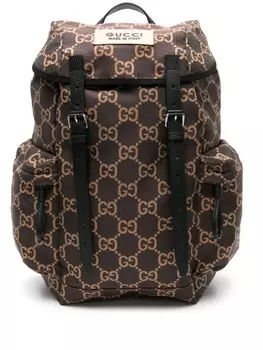 Gucci рюкзак с узором GG Supreme, коричневый