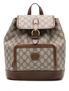 Gucci рюкзак с узором GG Supreme, нейтральный цвет