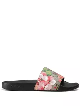 Gucci сандалии 'GG Blooms Supreme', черный