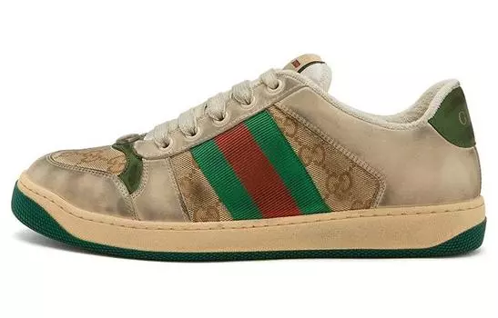 Кеды мужские Gucci Screener, хаки / зеленый