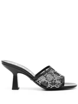 Gucci сетчатые мюли GG Supreme, черный