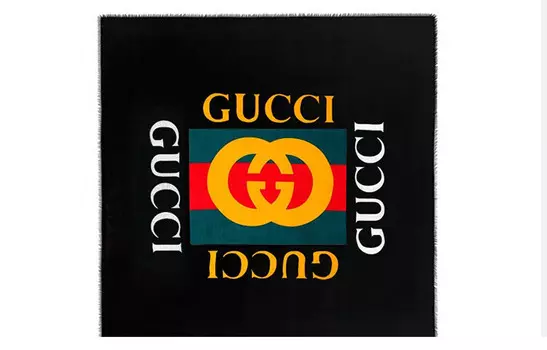 GUCCI шарф унисекс, Black