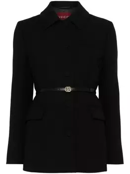 Gucci шерстяная куртка, черный