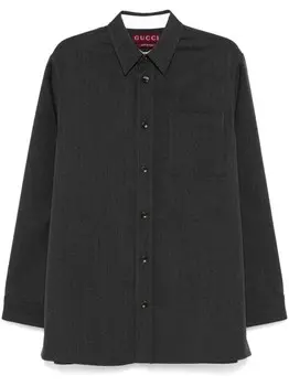 Gucci шерстяная рубашка, серый