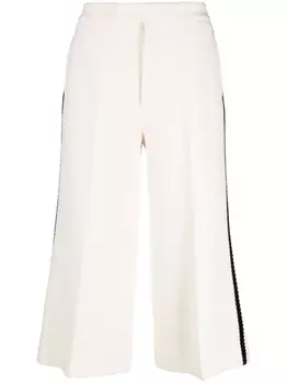 Gucci шерстяные брюки широкого кроя, белый