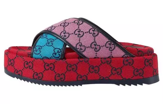 Сандалии GUCCI GG Platform Sandal Multicolor Women'sвЂ™s