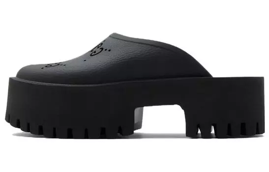 Сандалии GUCCI Perforated GG Platform Mules