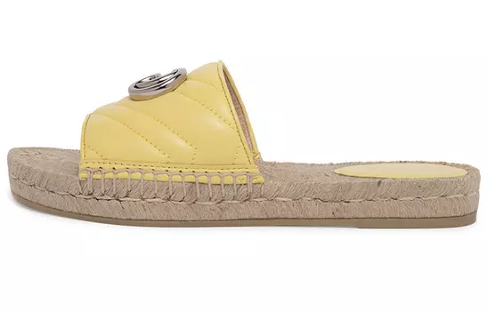 Шлепанцы Gucci женские, желтый