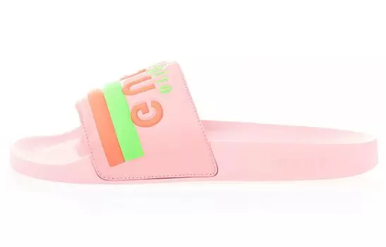 Шлепанцы женские Gucci Original Print, розовый
