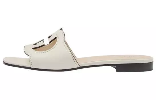 Шлепанцы женские Gucci Interlocking G, белый