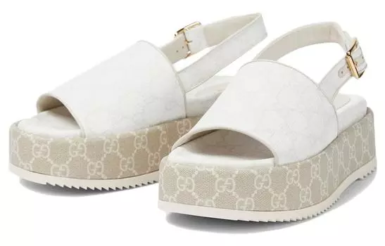 Шлепанцы женские Gucci Platform, белый