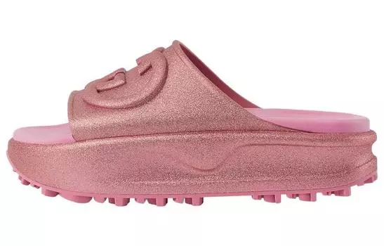 Шлепанцы женские Gucci Metallic, розовый