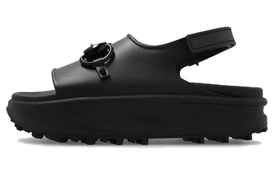 Шлепанцы женские Gucci на платформе, черный