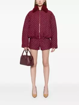 Gucci шорты GG Shadow из букле, красный