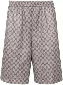 Gucci шорты с отделкой Web, нейтральный цвет