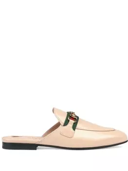 Gucci слиперы Princetown, нейтральный цвет