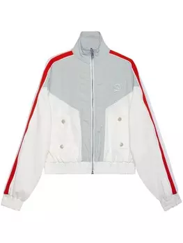 Gucci спортивная куртка из джерси с логотипом GG, белый