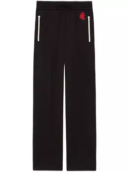 Gucci спортивные брюки с кулиской, черный