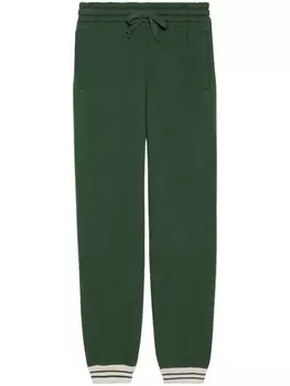 Gucci спортивные брюки с логотипом Interlocking G, зеленый
