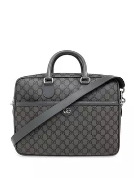 Gucci средний портфель Ophidia GG, серый