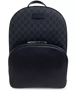 Gucci средний рюкзак с нашивкой-логотипом GG, черный