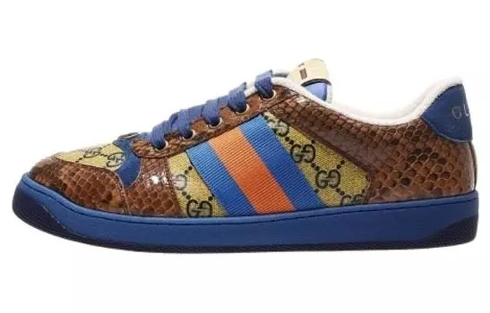Кроссовки мужские Gucci, синий / желтый