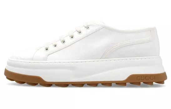 Кроссовки мужские Gucci Low-Top на шнурках, белый
