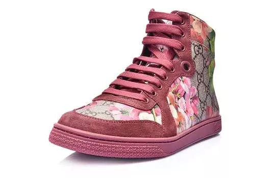 Кеды женские Gucci с принтом, розовый