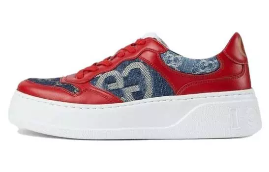 Кроссовки женские Gucci, красный / синий