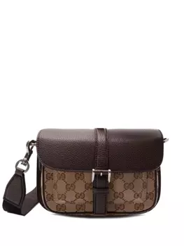 Gucci сумка через плечо из холста GG, коричневый