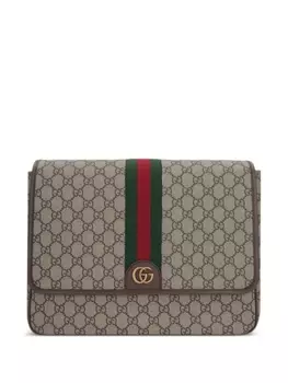 Gucci сумка через плечо Ophidia, коричневый
