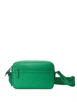 Gucci сумка через плечо с логотипом GG, зеленый