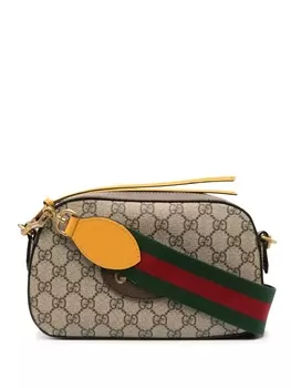 Gucci сумка через плечо с узором GG Supreme, нейтральный цвет