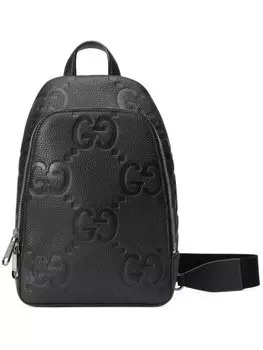 Gucci сумка через плечо с узором Jumbo GG, черный