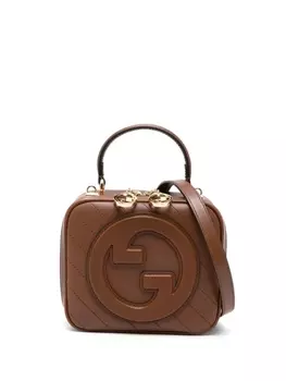 Gucci сумка Gucci Blondie с верхней ручкой, коричневый