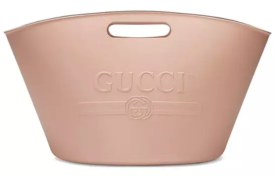 GUCCI Сумка-корзина из резинового материала, большого размера, женская, розового/конфетного цвета